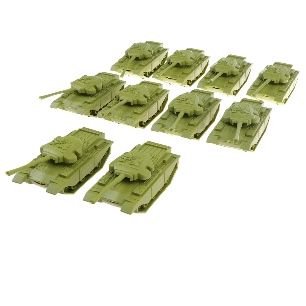 10pcs  Base Toy Soldiers Kit Blockhouse Medium Tank  Men ACCS Yellow