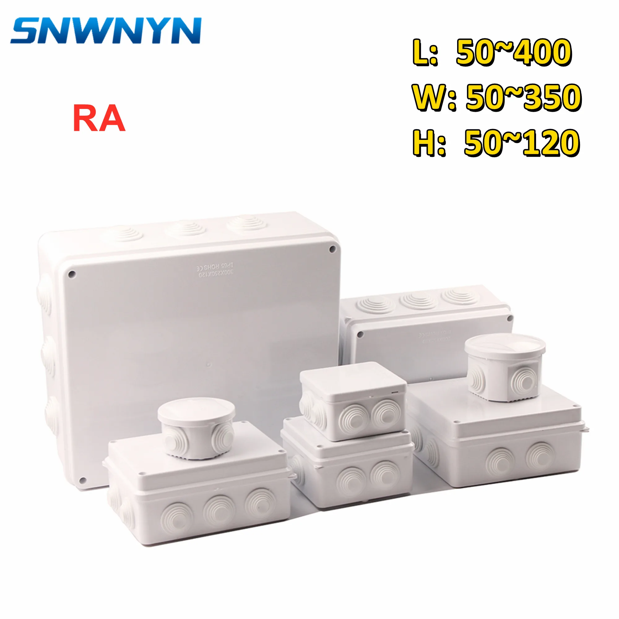 Outdoor Waterproof Power Box ABS Plastic IP66 Junction Box Electric Control Box 
