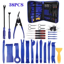 Instalador do carro ferramenta kit removedor conjunto de ferramentas manuais kit removedor de pry carro ferramenta de desmontagem painel porta removedor pry kit ferramenta de reparo do carro