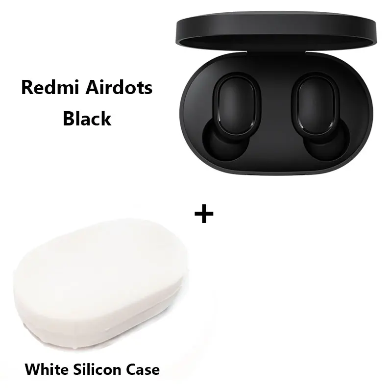 Add White Case Xiaomi Redmi AirDots, беспроводные наушники с Bluetooth 5,0 и зарядкой, наушники-вкладыши, стерео, басы, наушники с управлением AI, с микрофоном, свободные наушники - Цвет: Add White Case