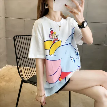 

2020 spring and summer new port style chic super a on the clothes net red jumpy women's ins super fire short sleeve t-shirt tide
