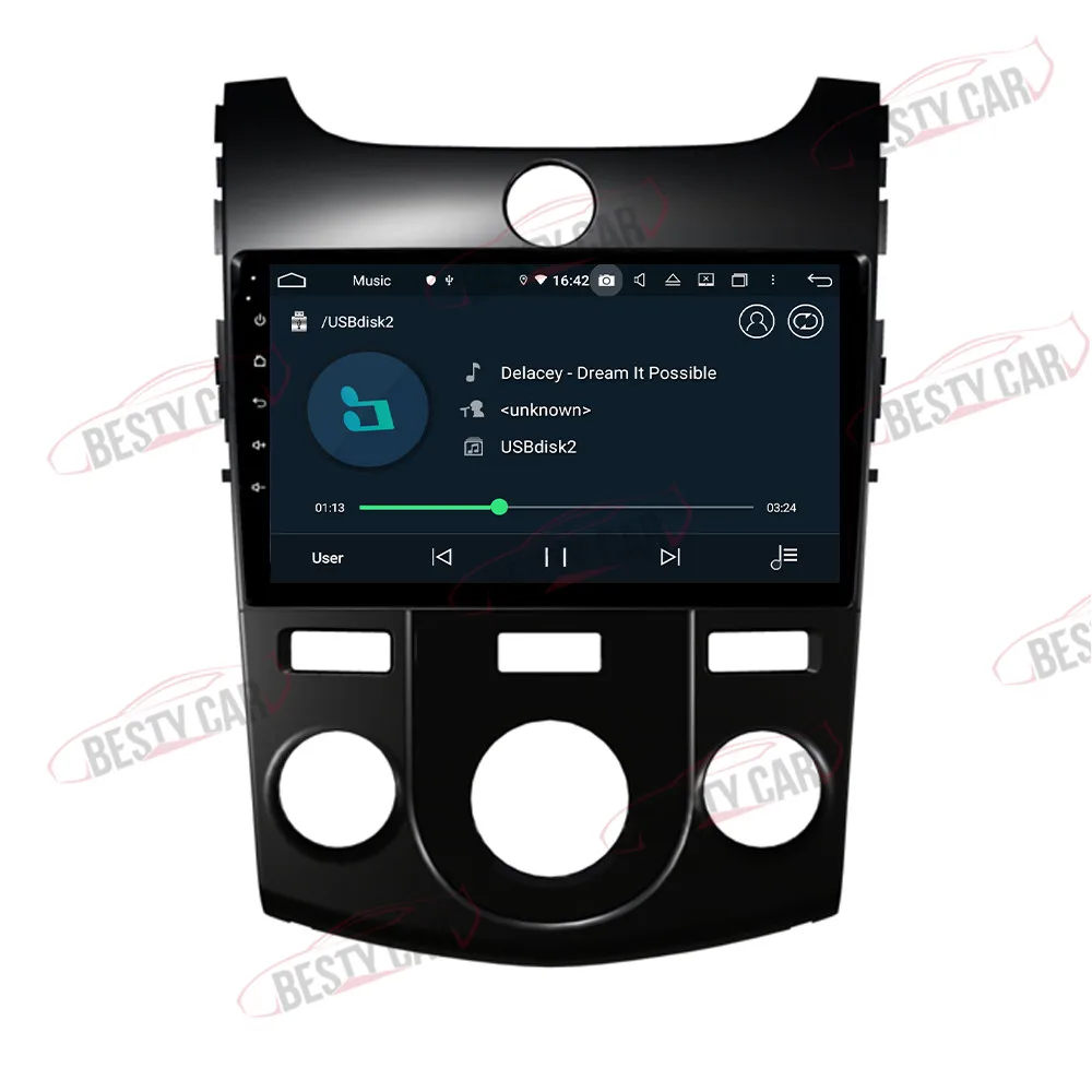 " ips Android 9,0 Автомобильный мультимедийный плеер Авто Радио стерео для Kia CERATO K3 FORTE 2013 gps навигация DSP wifi