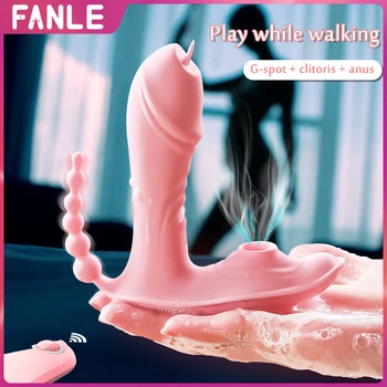 Wearable Dildo for Women Panty Vibrator Clitoral Sucking Remote Vaginal Stimulation Couple Sex Toys Female Masturbate Machine 2