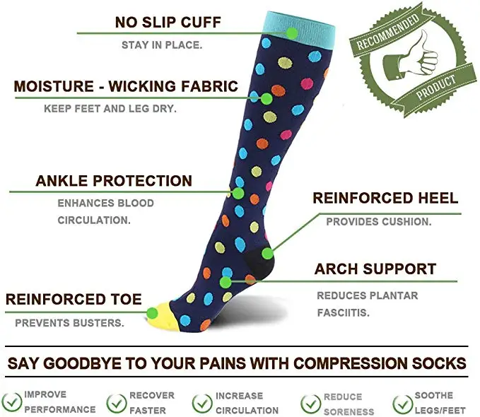 Unisex Compression Socks For Pregnancy Marathon Varicose Veins Women Men Medical Varicose Veins Leg Relief Pain Knee Stockings