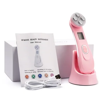 

Mesotherapy Electroporation RF Radio Frequency LED Photon Skin Care Beauty Device Face Lifting Wrinkles Removal Facial Cleaner