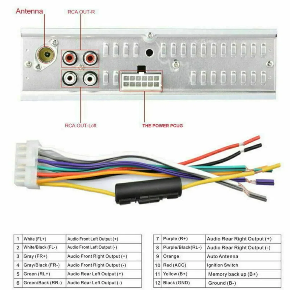 Автомагнитола Автомобильный MP3-плеер Hands-Free автомобильный fm-радио Mp3 с Usb/Aux интерфейсом Автомобильный MP3-плеер автозапчасти