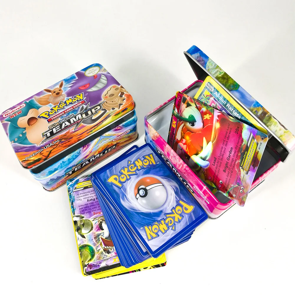 Takara Tomy Pokemon карточная игра SUN& MOON UNIFIED MINDS коллекция флэш-карт 48 шт. боевые игрушки блестящая коробка для детей Подарки