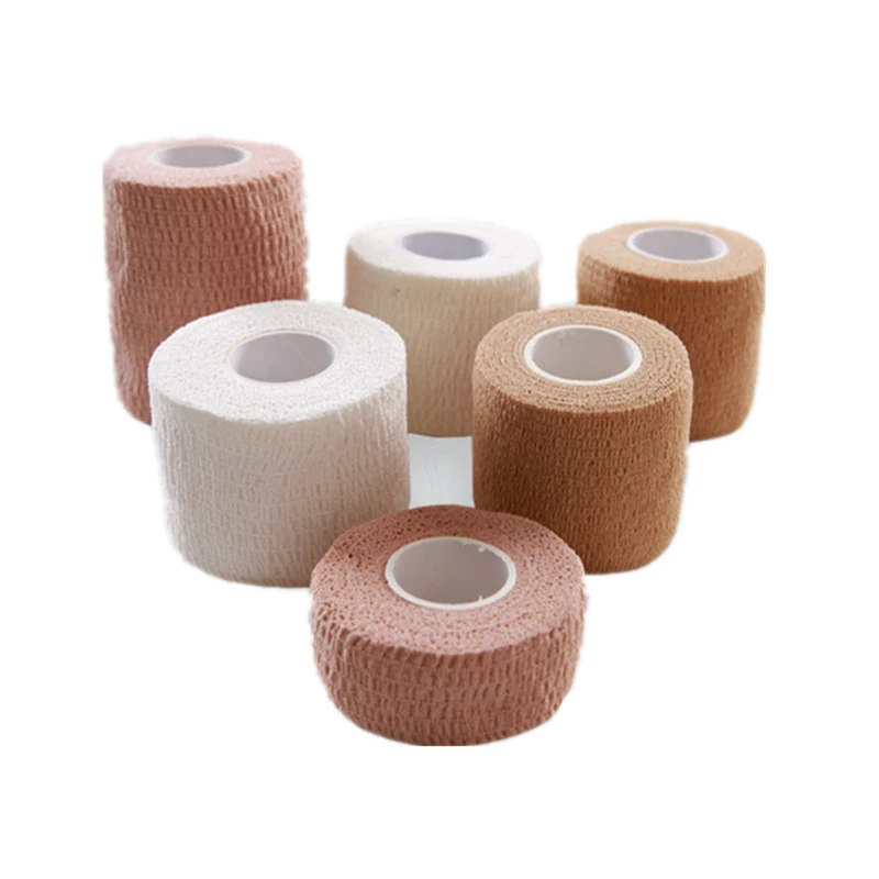 10 Stück Beige Bunte Sport Selbstklebende Elastische Bandage Wrap 45 M Elastisches Band Fur Kniestutzpolster Finger~p125873978