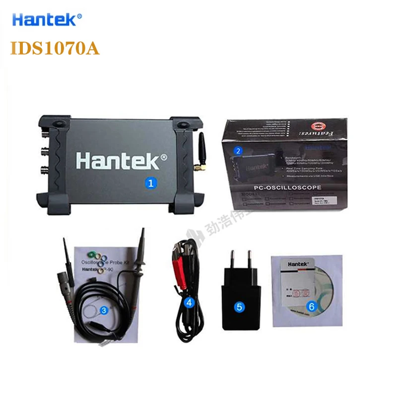 Hantek IDS1070A Virtual Oscilloscope 2 Channel 70MHz 250MSa/s 8Bits Wireless WIFI Suitable For IOS Andrioid PC System | Инструменты