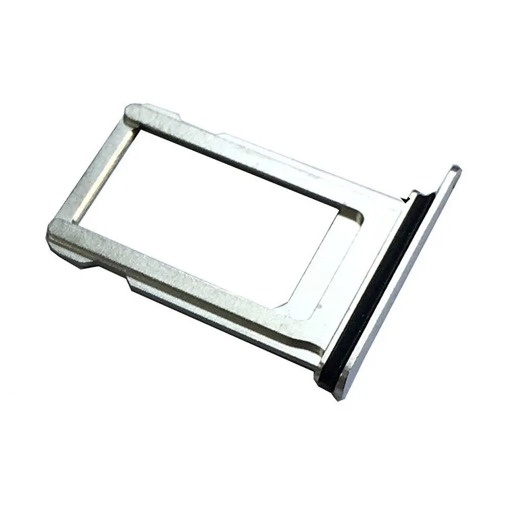 

Silver/Black Color SIM Card Tray Holder for Apple iPhone X