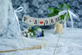 

Personalized Wedding Cake Topper Banner，Custom name and Age Cake Banner，Wedding Cake Banner，Wedding Decorations，party decoration