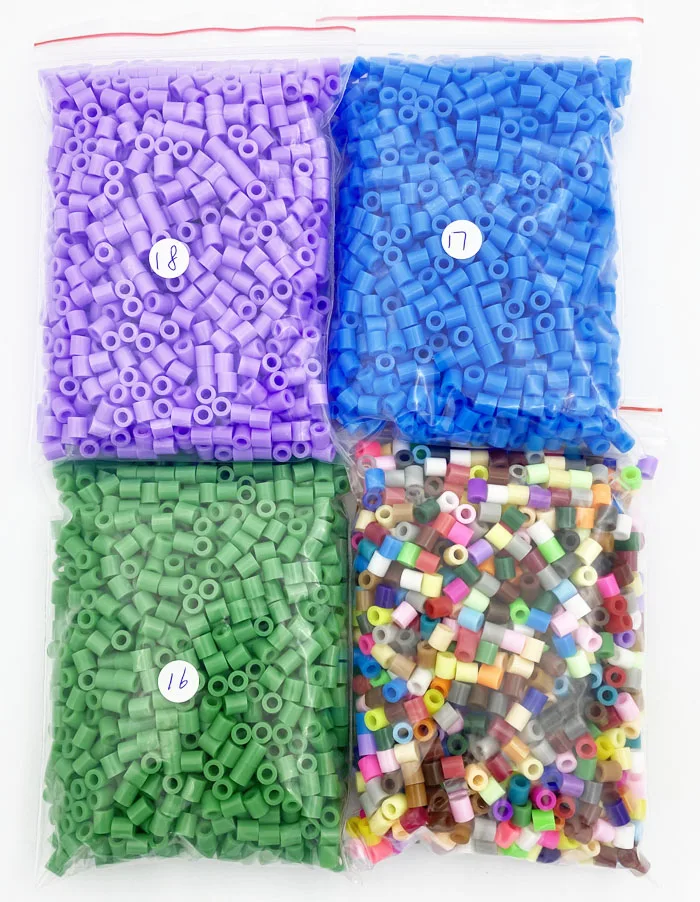 Rainbow Mix Iron Beads Craft Kit - 2000 Pieces for Creative Kids' Projects