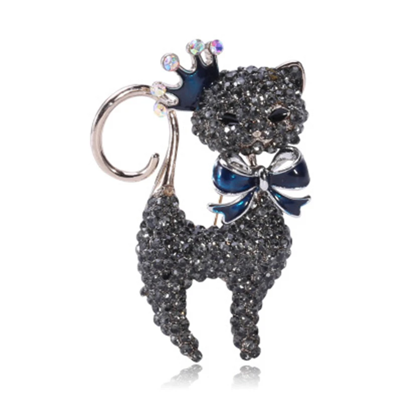 

Pop Grace Cat Cartoon Animals Brooches pin Enamel Pins Gifts for Friends Party Brooch Badge Jewelry Custom Crystal Fashion Dress