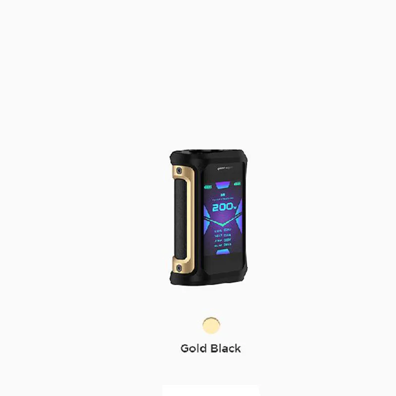 gold black Geekvape Aegis X mod 200 Вт 2,0 как чипсет водонепроницаемый электронные сигареты MOD Vape электронная сигарета подходит Cerberus Танк против ageis соло испаритель - Цвет: gold black
