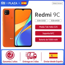 Xiaomi-Smartphone Redmi 9C, versión Global, pantalla HD de 6,53 pulgadas, Helio G35, Octa Core, batería de 5000mAh, cámara de 13MP