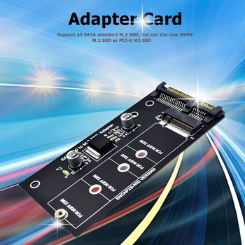 

SATA 3.0 22 Pin to M.2 SSD Adapter 6Gpbs SATA to KEY B-M NGFF Converter Card Ceramic Filter Capacitor Stable Performance