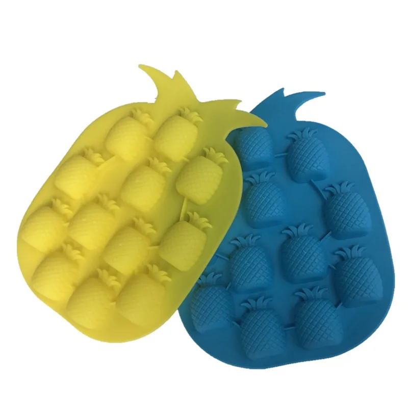 3D Pineapple Shaped Silicone Chocolate Mold Ice Tray Cube Mold Kitchen Tools Brand New Food Grade Silicone Supply