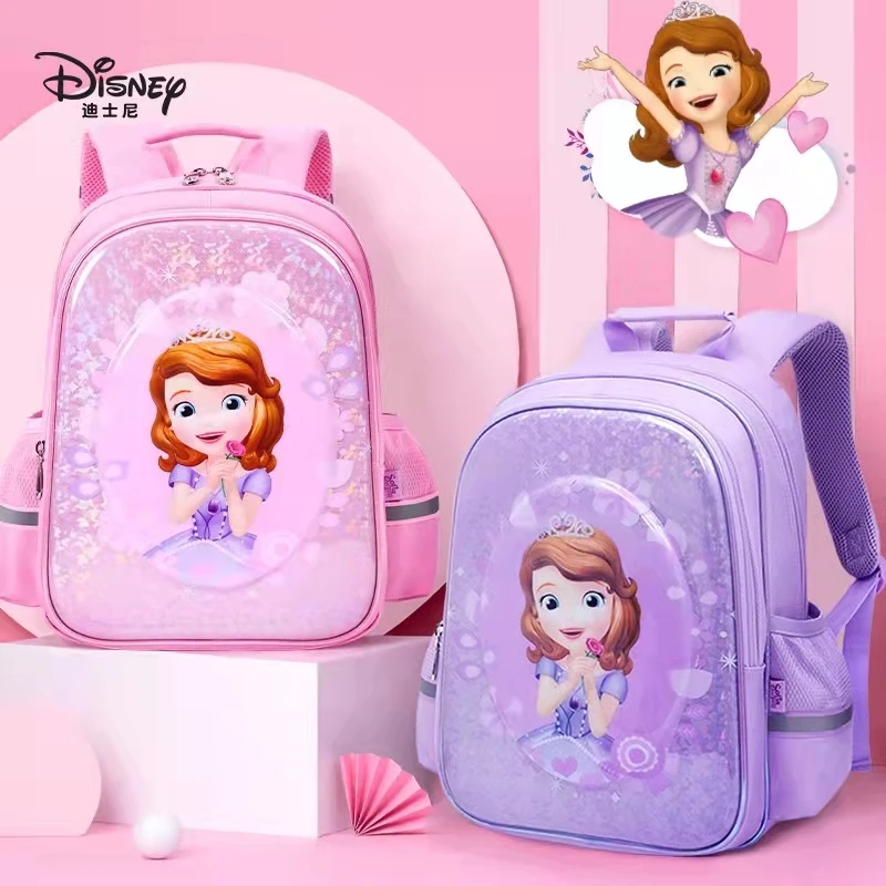 2022-disney-sofia-school-bag-for-girls-primary-student-shoulder-orthopedic-backpack-grade-1-5-large-capacity-water-proof-mochila