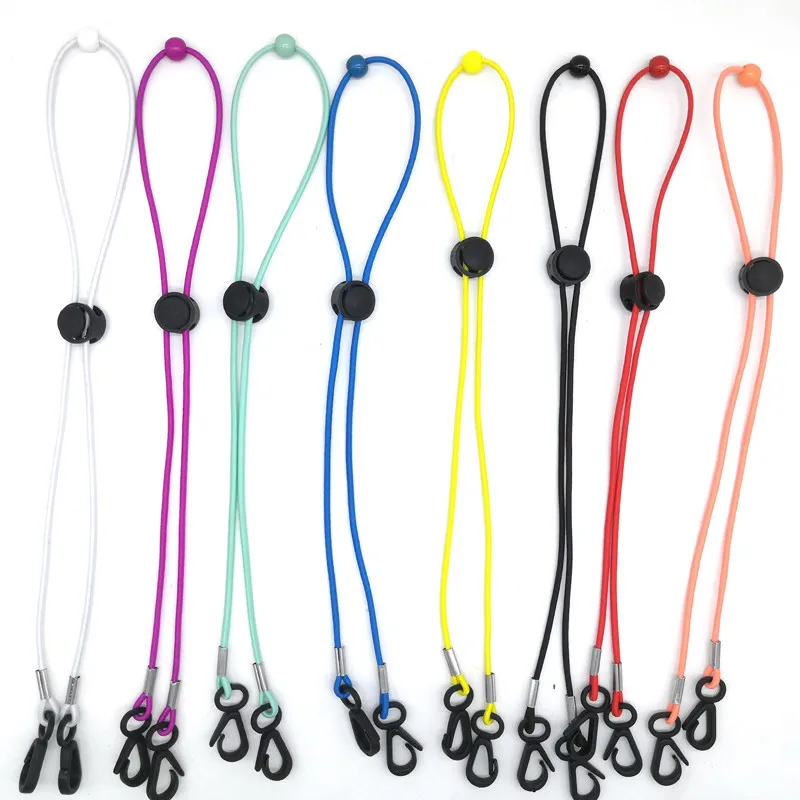 Cordón para mascarilla, banda elástica antipérdida, cuerda colgante ajustable para máscara con ganchos, accesorios de costura, envío directo