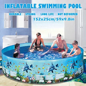 

59inches Summer Children's swimming pool Blow Up Pool for Family Kids Backyard Foldable games for kids игрушки для детей #L35