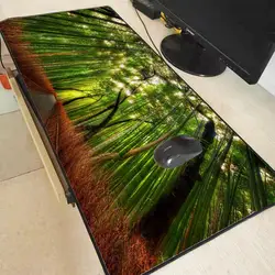 Mairuige красивый Аниме зеленый бамбуковый лес большой игровой коврик для мыши Lockedge коврик для мыши для ноутбука компьютерная клавиатура
