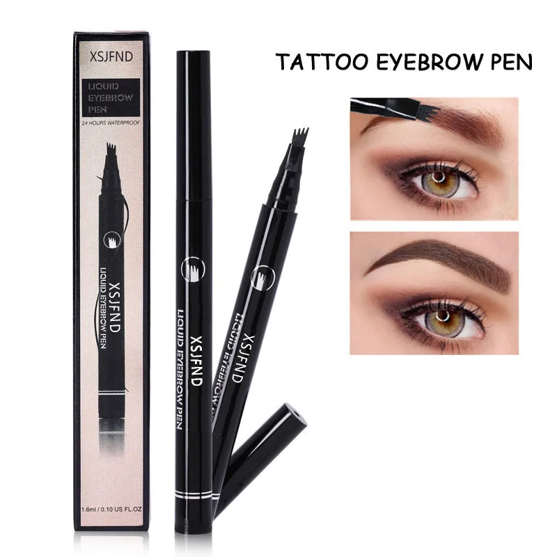 

Microblading Tattoo Eyebrow Ink Pen Long Lasting 3D Fork Waterproof Pencil Brow Liquid Tattoo Eyebrow Pen suit for all eyebrows