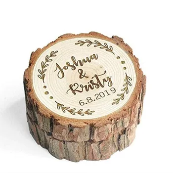 

Custom Wood Wedding Ring Box Wedding Ring Bearer Personalized Rustic Wedding Ring Box Engraved Ring Holder Wedding Box