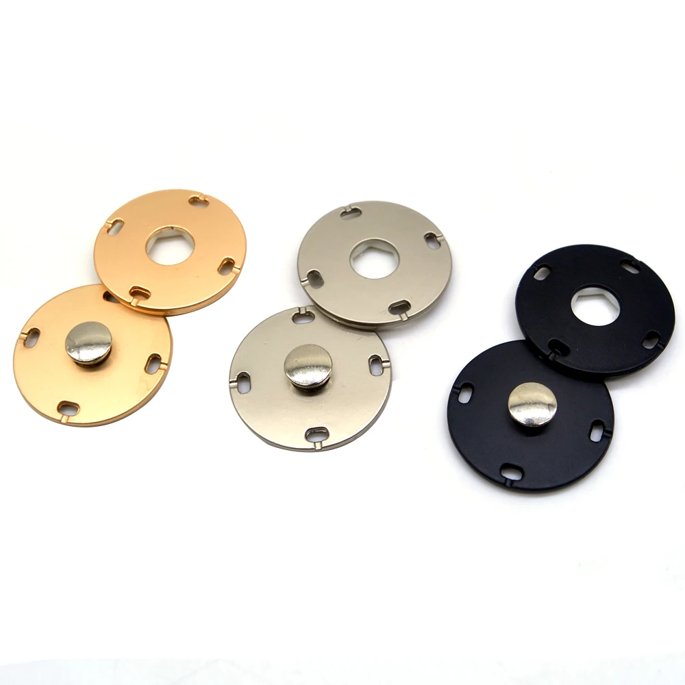 20 Set Bottoni Automatici Da Cucire - Bronzo/Argento/Nero, Diametro 25mm E 30mm, Per Abbigliamento - Foto 3