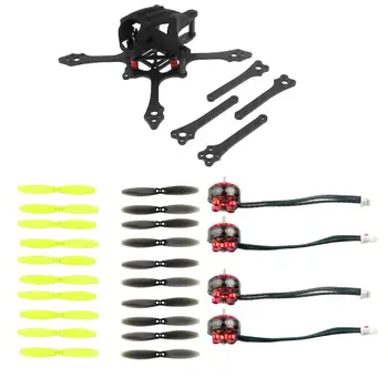 

Mini Indoor FPV Racer Frame 65mm w/ 2-4S Brushless CW CCW Motors 2540 2.5inch Propellers Kit Toothpick RC Racer Drone Parts