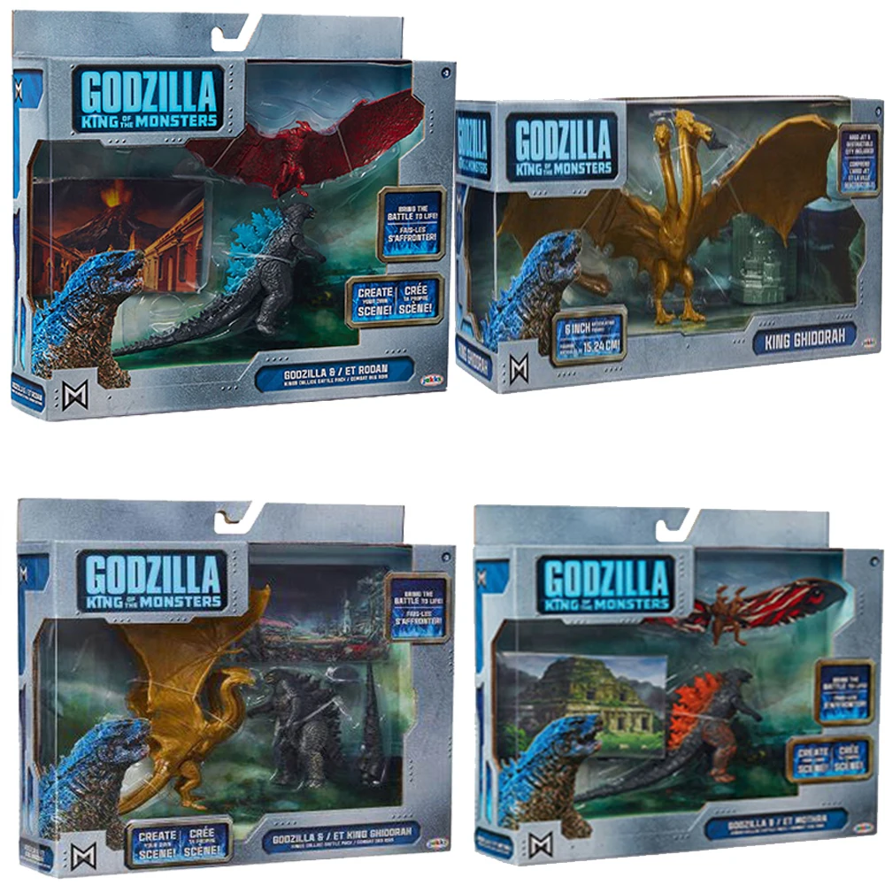 Фигурка героя из ПВХ GodAzillas King Ghidorah Rodan Mothra Коллекционная модель игрушка подарок