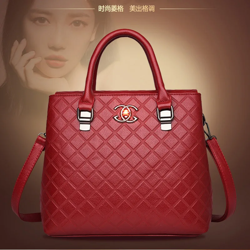 

Europe And America Hand-Style 2018 New Style Versatile Fashion Rhombus Embossed Handbag Fashion Women's One-Shoulder Diagonal Ba