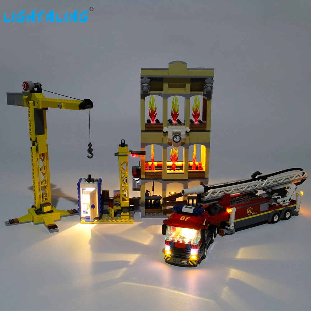 Lightaling Led Light Kit For City Series Downtown Fire Brigade Blocks Aliexpress