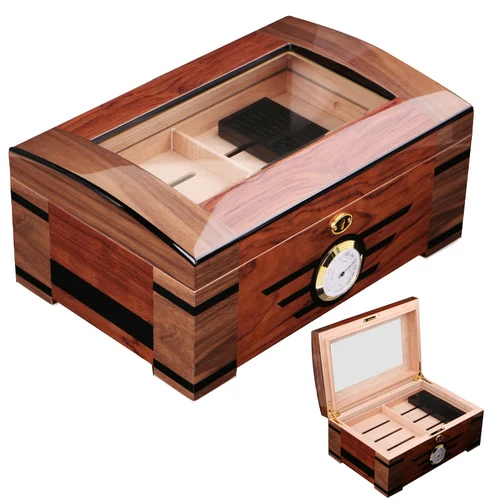Cigar box cedar cigar увлажняющий крем большой емкости cigar увлажняющий шкаф для сигар многослойная портативная Сигара коробка - Цвет: 1