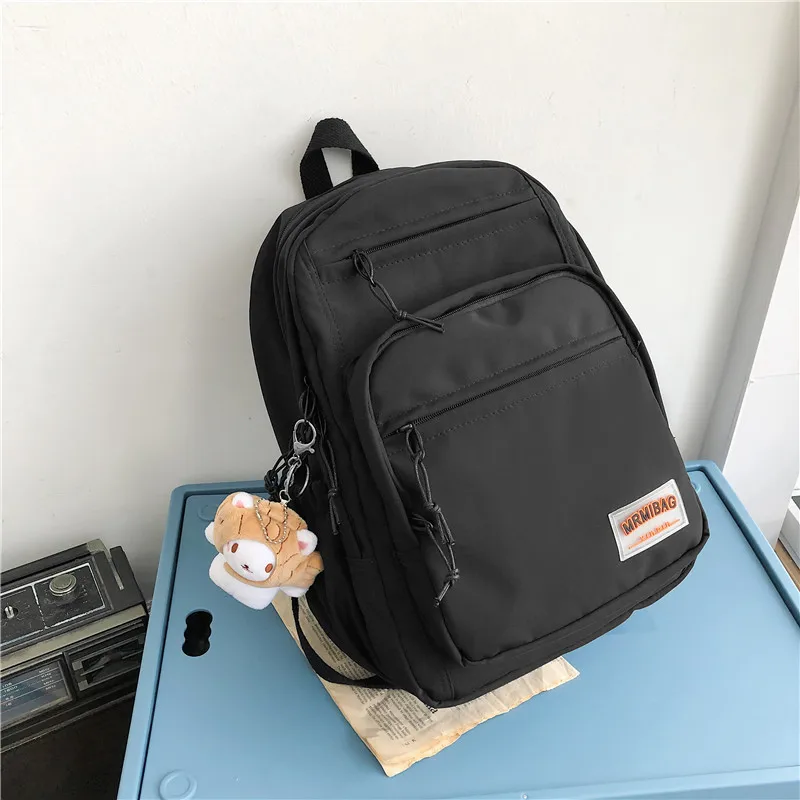 Kawaii Nylon Pastel Large College Backpack - Limited Edition