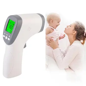 

Handheld LCD Digital Display Three-Color Backlight Non Contact Infrared Thermometers Body Forehead Thermometer Temperature Meter
