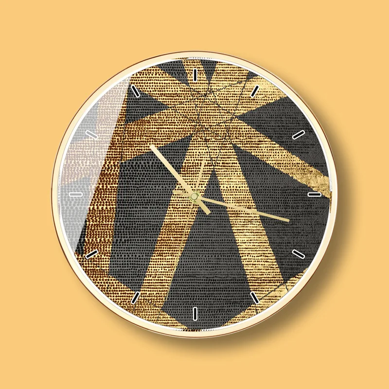 

Silent Large Wall Clock Modern Design Gold Quartz Hanging Clocks Home Decor Kitchen Watch Clocks Wall Home Decor 50W044