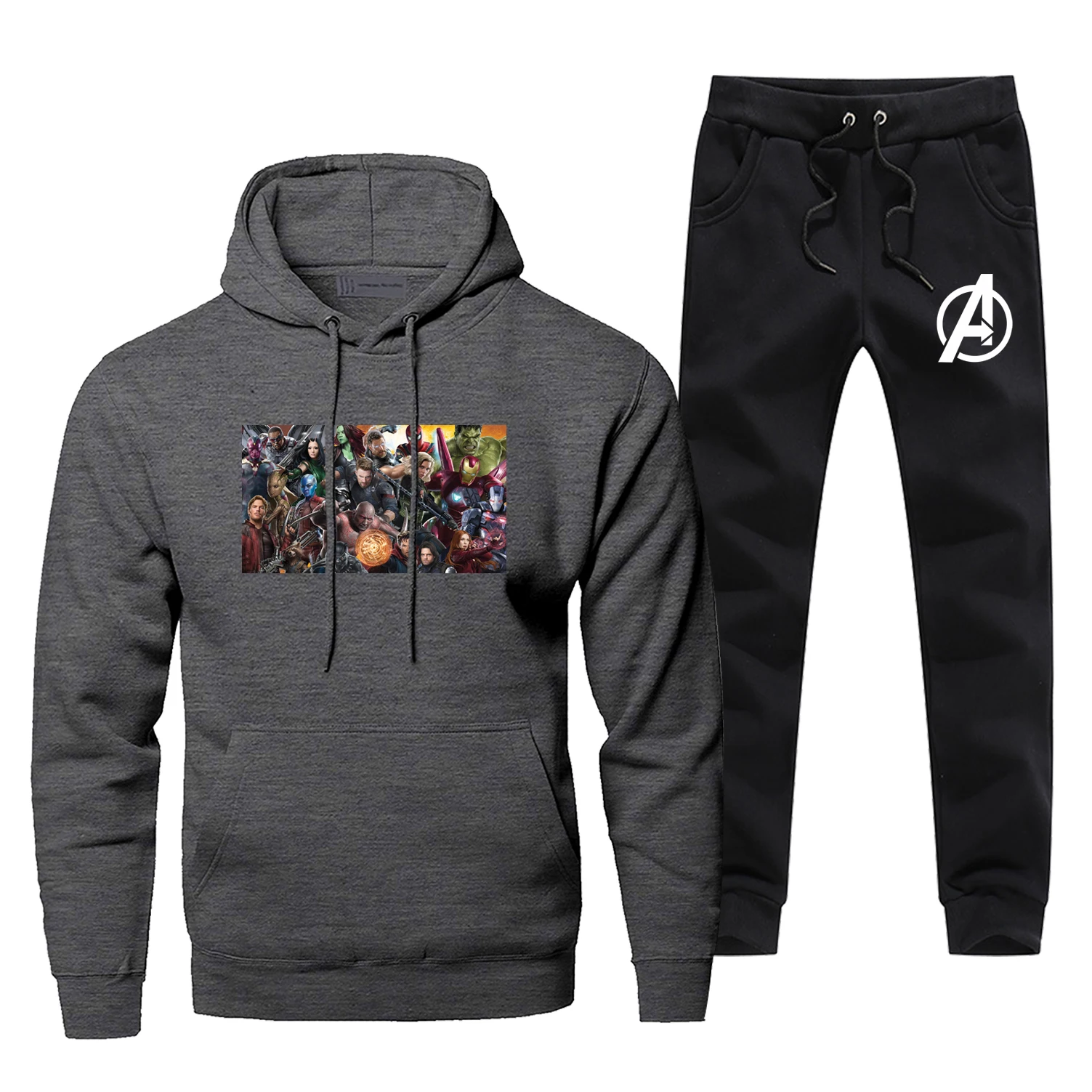 The Avengers Endgame Sportsman Wear Iron Man Super Hero Fashion Men's Jogging End Game Casual Fitness Skateboard Warm Male Set The Avengers Endgame Sportsman Wear Iron Man Super Hero Fashion Men's Jogging End Game Casual Fitness Skateboard Warm Male Set