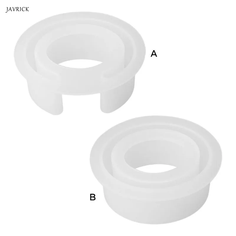 

JAVRICK Semi-opening C-shaped Bracelet Silicone Mold DIY Crystal Epoxy Oval Bracelets Large Size Mirror Crafts Making Molds