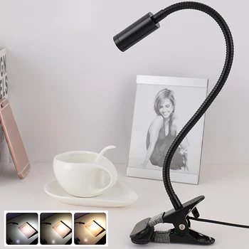 

Desk lamp USB led Table Lamp LED Table lamp with Clip Bed Reading book Light LED Desk lamp Table Touch 3 Modes