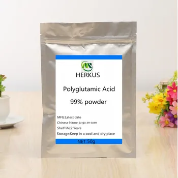 

Hot sale 99% polyglutamic acid powder extract, top skin moisturizing, whitening,inhibiting melanin and enhancing skin elasticity