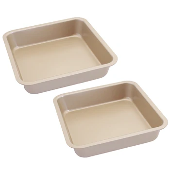 

Square Nonstick Baking Cake Pan,Square Bread and Meat Bakeware,Deep Bakeware for Lasagna Bread Brownie Mold Baking Pan