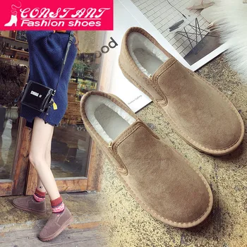 

Women Australia Classic Style Snow Boots Winter Warm Leather Flats Warterproof High-quality Ankle Boots large size 35-44