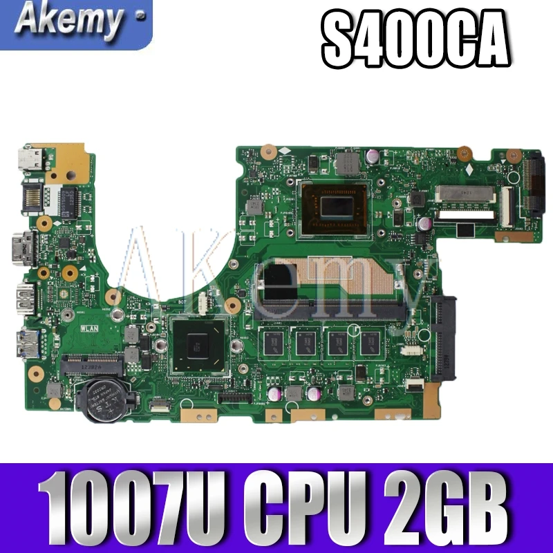 S400CA Moederbord Met 1007U Cpu 2 Gb Moederbord Voor Asus S400 S400C S400CA S500CA S500C Laptop Moederbord S400CA Moederbord Met 1007U Cpu 2 Gb Moederbord Voor Asus S400 S400C S400CA S500CA S500C Laptop Moederbord