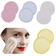 8cs/24 шт многоразовые подушечки для снятия макияжа очищающие микрофибры Моющиеся бамбуковые ваты органические хлопковые средства для снятия макияжа Косметические Инструменты