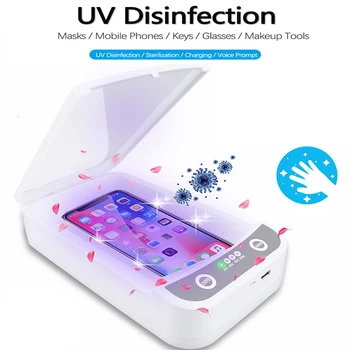 

Portable UV Light Sterilizer Box for Face Mask Phones Cleaner Personal Sanitizer Disinfection Cabinet 5V Ultraviolet Sterilizer