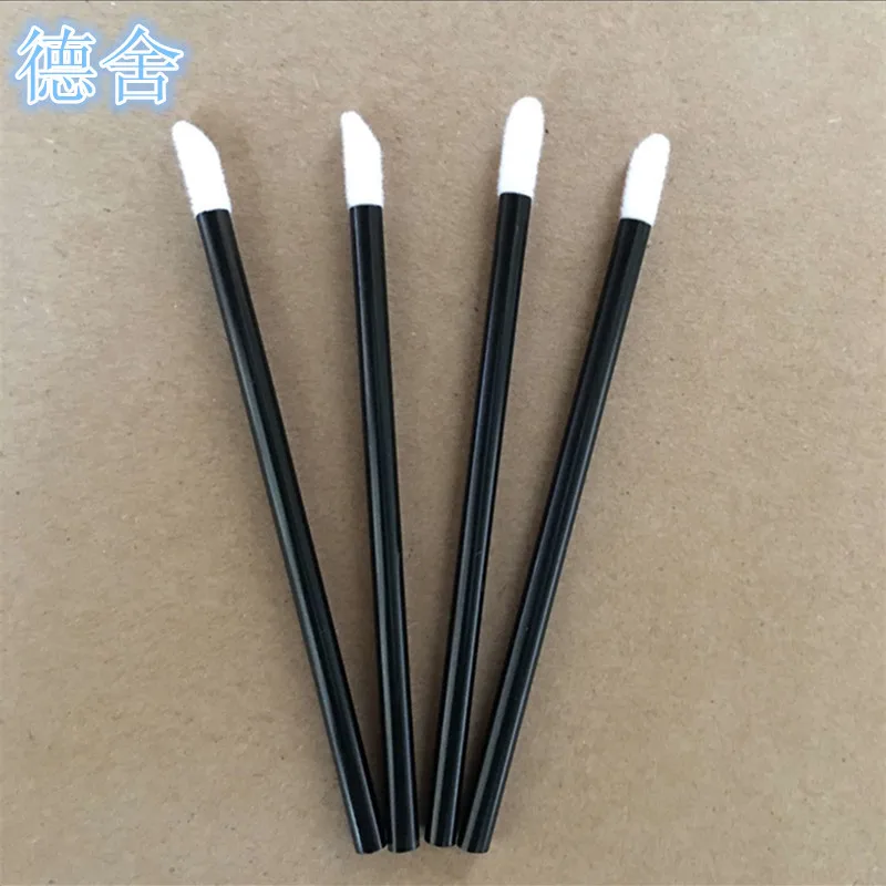

Disposable Black Rod Lip Brush Nylon kou hong shua Makeup Tool Hollow Plastic