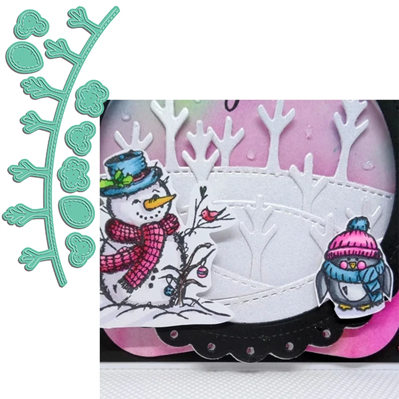

Cute Trees Border Metal Cutting Dies Trees Die Cuts For Card Making 2020