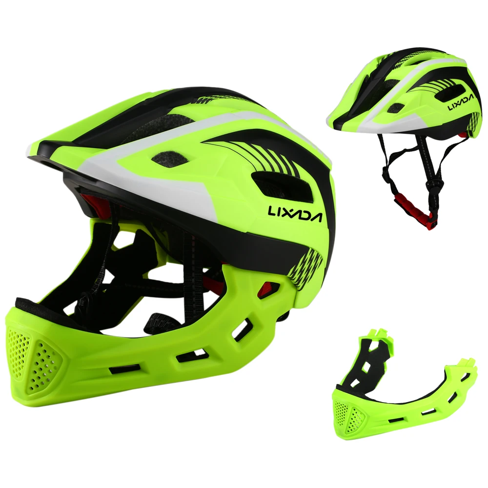 Lixada Kids Mtb Helmet Detachable Full Protection Ultralight Bike