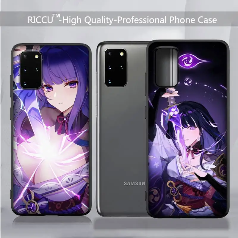 Custodia Per Telefono Genshin Impact Raiden Shogun Per Samsung S20 21 30 Plus Custodia Per Telefono Ultra Edge S8 S9 Plus S10-5G Lite 2020 S10E