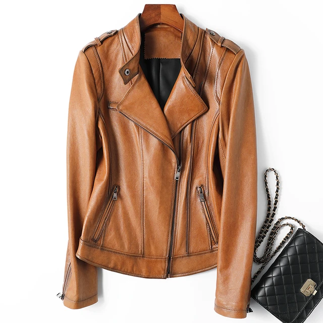 100% Genuine Leather Jacket Women Clothes 2021 Women's Jackets Vintage  Spring Autumn Real Sheepskin Coat Female clothes 5XL - AliExpress